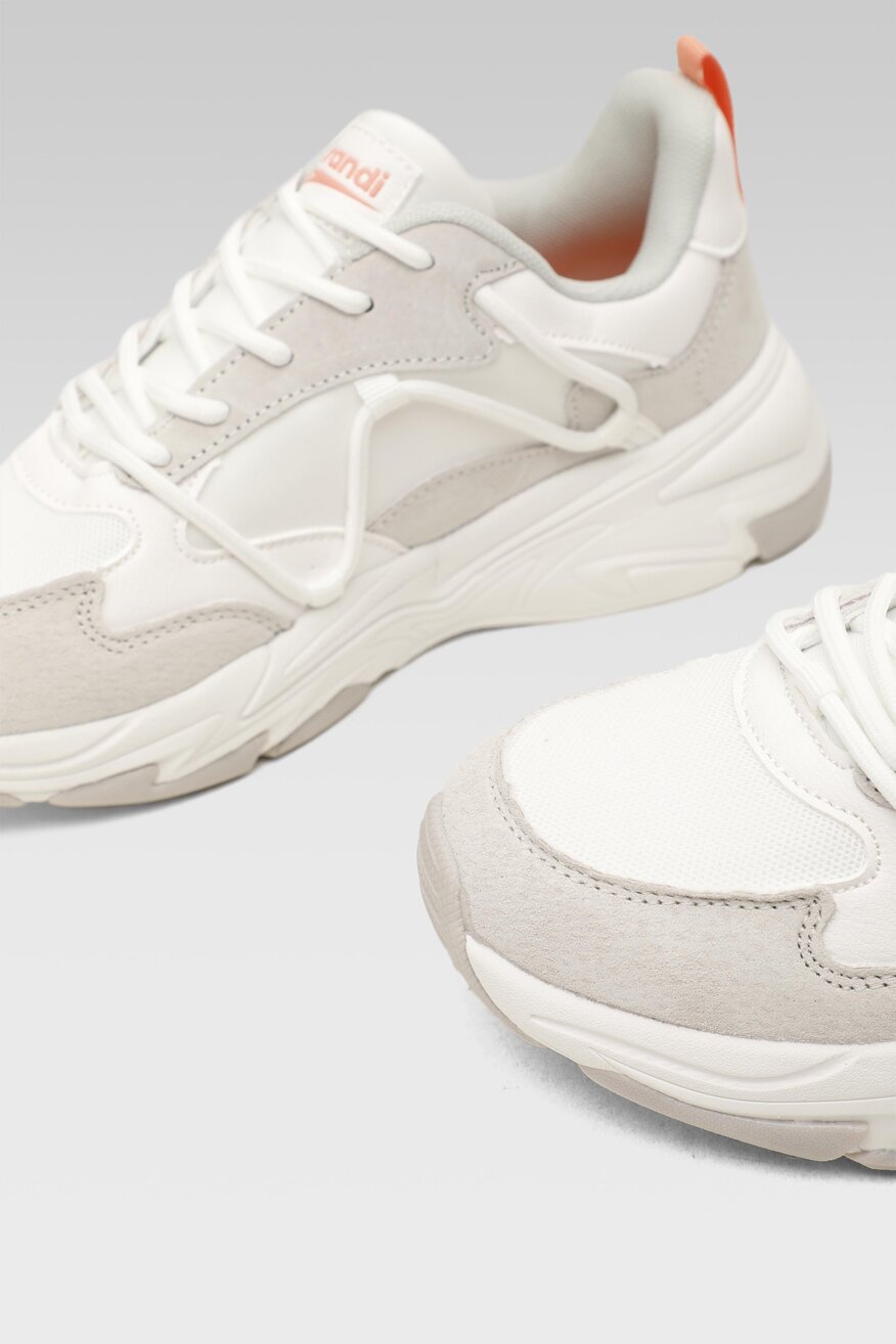 
                Sprandi - Skórzane obuwie sportowe pastelowe - 5904248775261