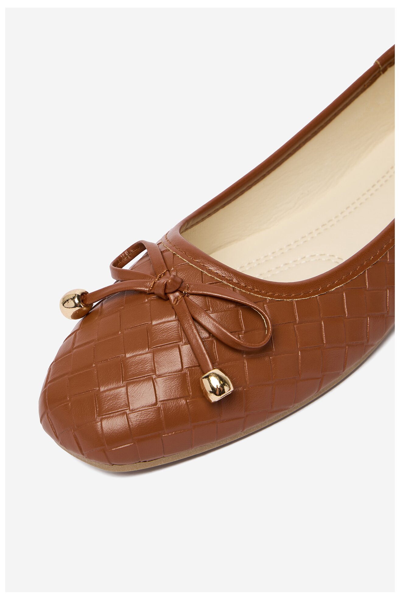 Baleriny Jenny CEO-WSS21735-02 Brązowy