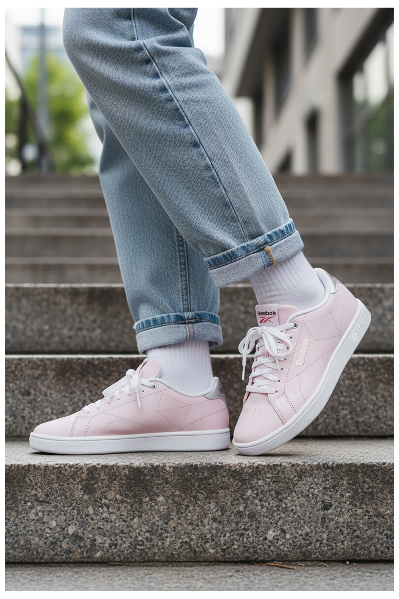 Sportovní obuv Reebok CEO-COURT CLEAN 100229910 RŮŽOVÁ