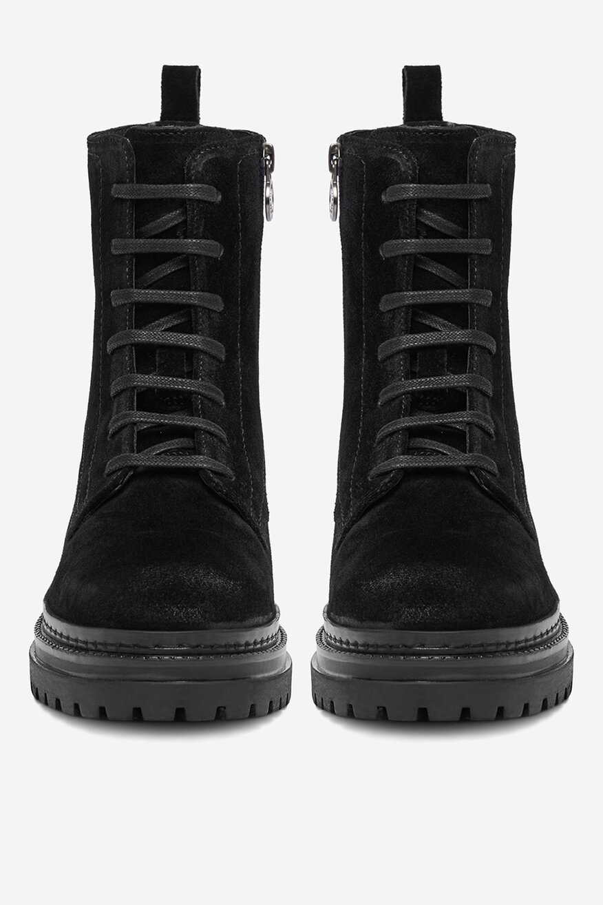 U.S. POLO ASSN. - Skórzane trzewiki z suwakiem - 5906751491744