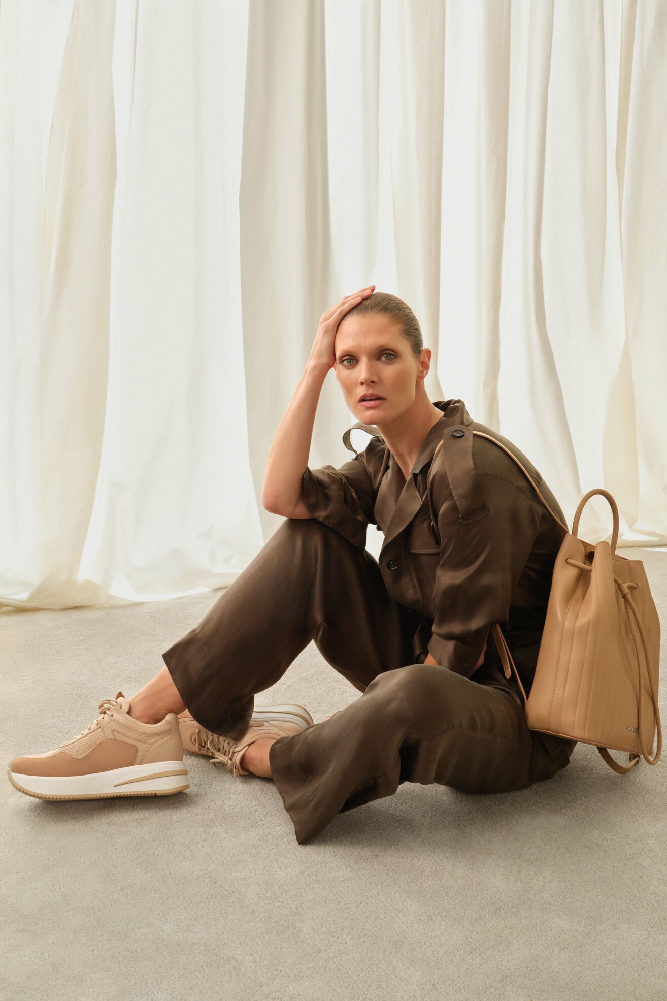 Półbuty Gino Rossi Sport RST-LUXORY-01 Beżowy