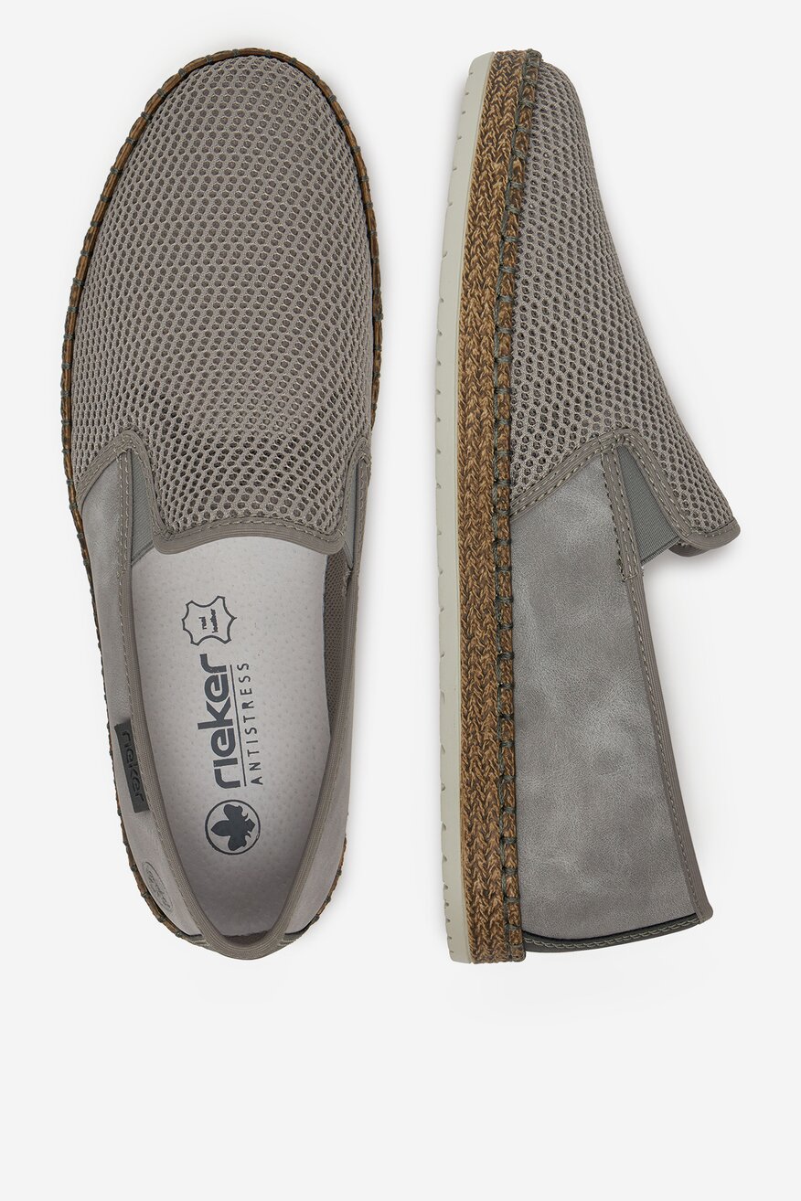 Espadrilky Rieker TMAVĚ ŠEDÁ - 2230078413770