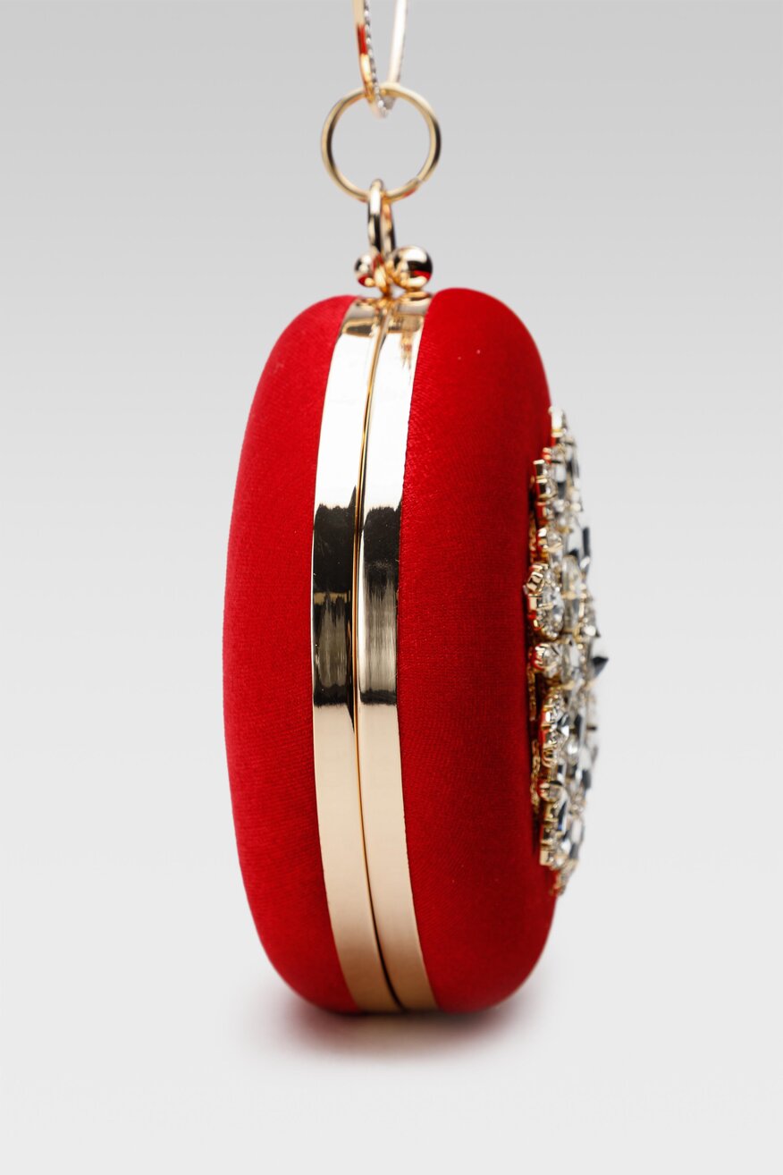 Jenny Fairy - Torebka z aplikacją czerwona - 5904862137490