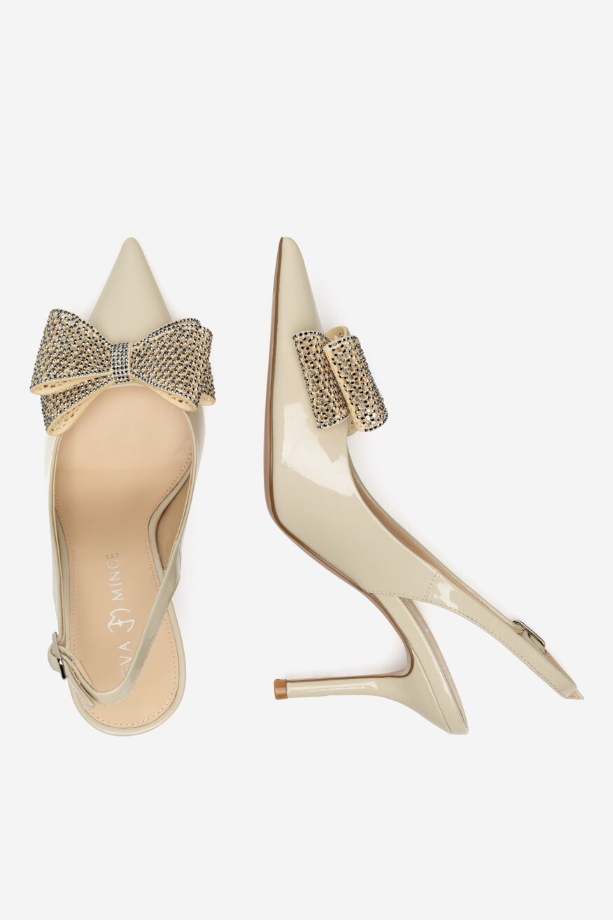 EVA MINGE - Czółenka skórzane - 5903419833298