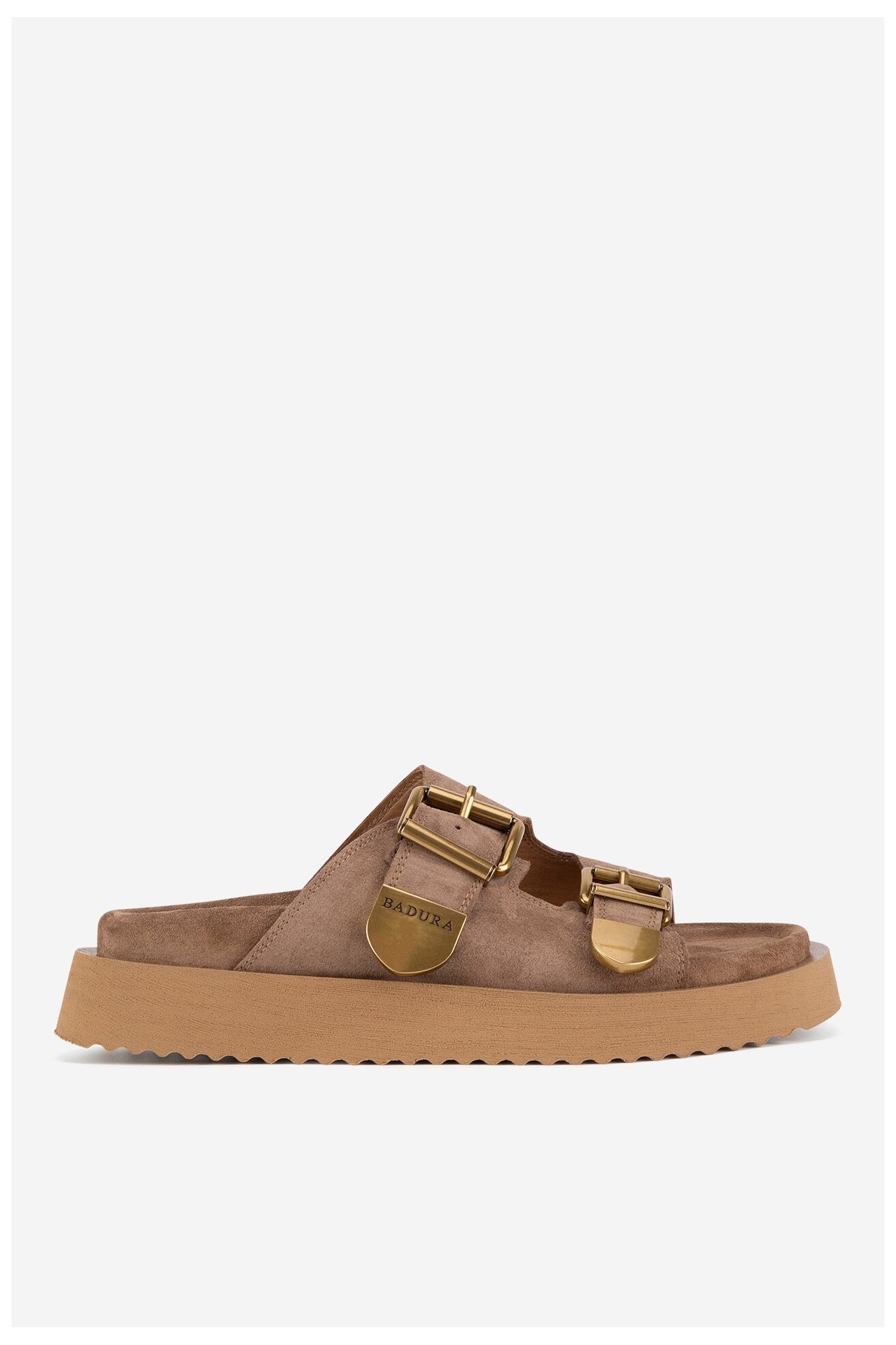 Șlapi Badura CYCLAMEN-80033-25 BEJ ÎNCHIS