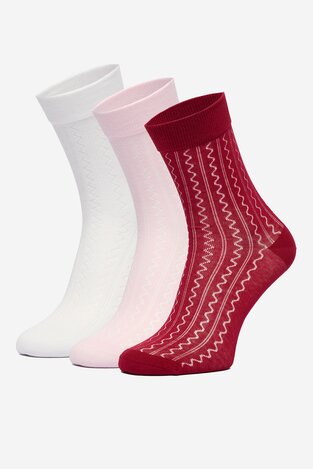 Шкарпетка NINE WEST CEO_BR_NW_25076_W_AW25 (3 PACK) МІКС