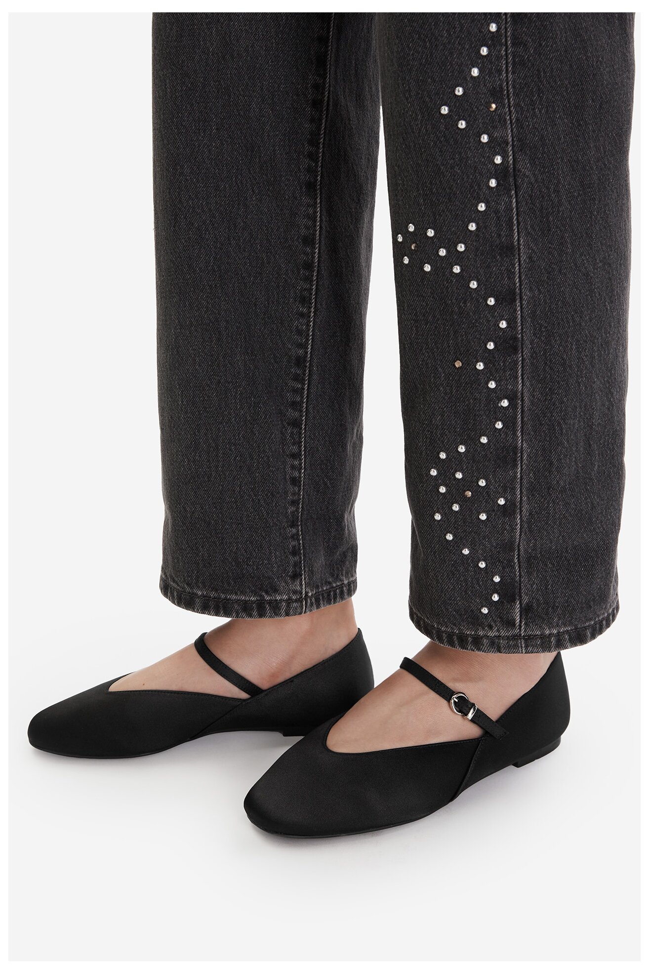 Baleriny Jenny CEO-HY824001-1 Czarny