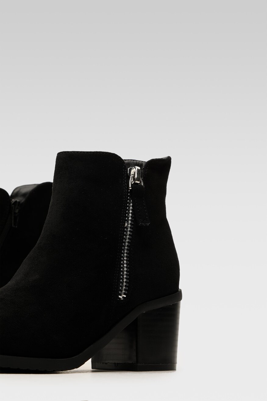 
                Jenny Fairy - Botki czarne z suwakiem - 5903698991887