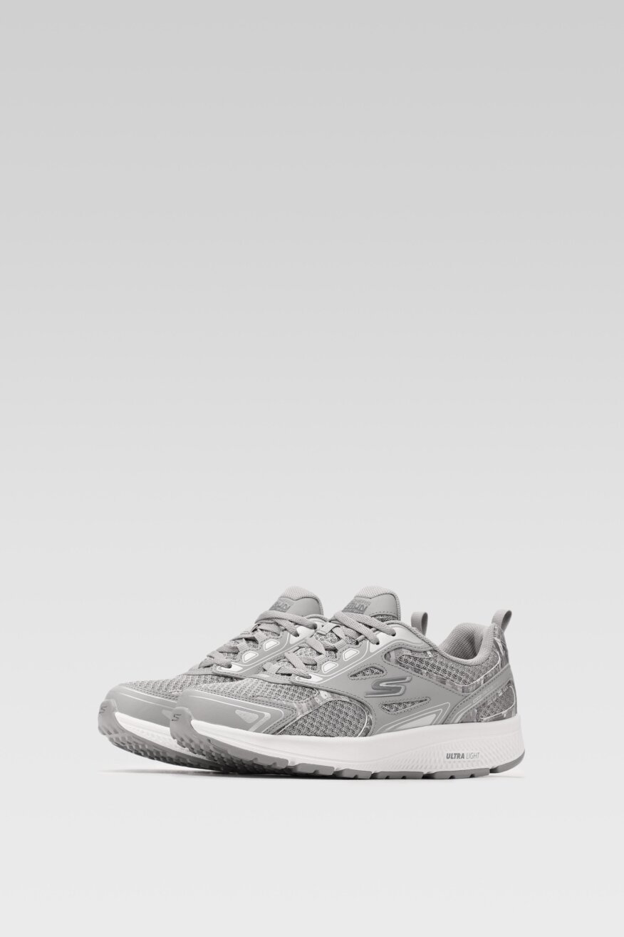 
                Skechers - Skórzane obuwie sportowe szare - 5903698442426