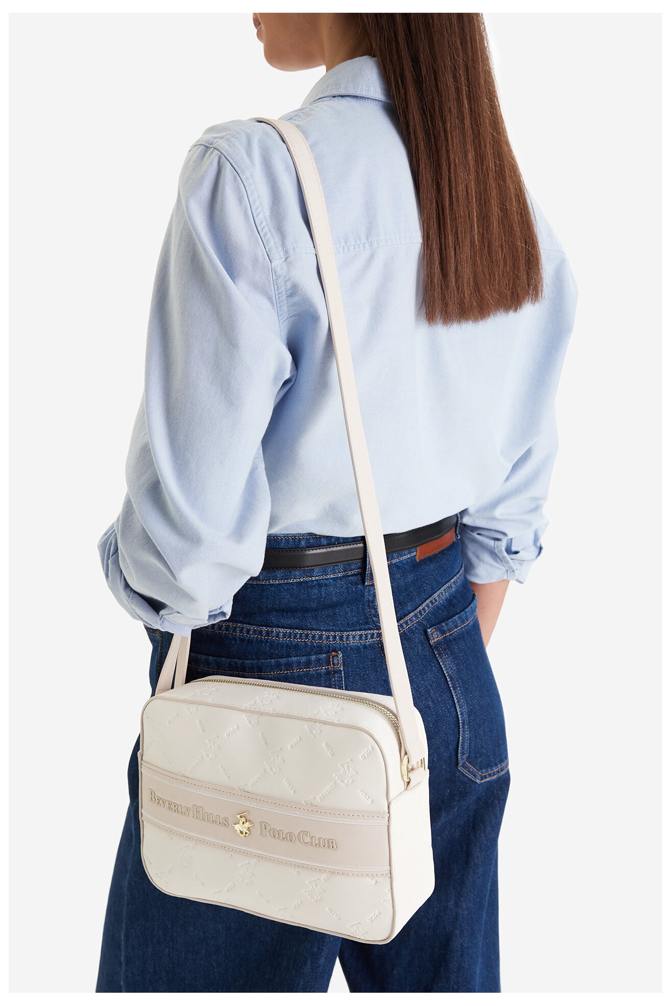 Сумка З Ремінцем Beverly Hills Polo Club EO-BHPC-L-013-09 ІВОРИ