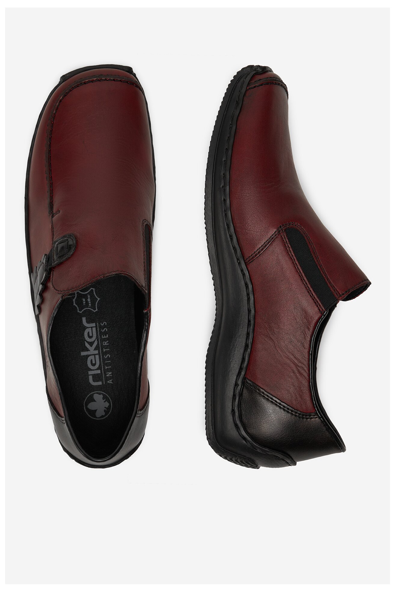 Polobotka Rieker L1759-30 BORDÓ