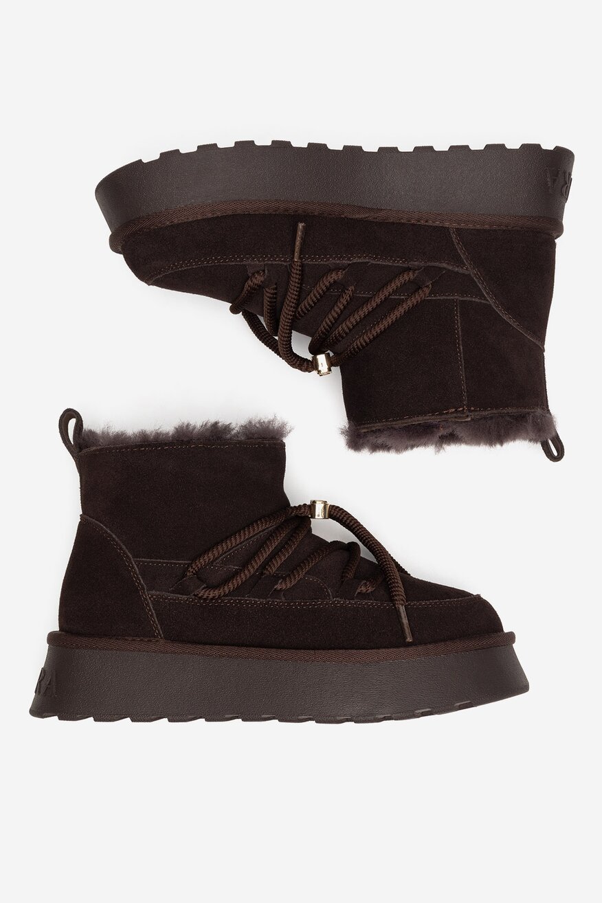 Badura - Śniegowce zamszowe ocieplane - 5905588964155