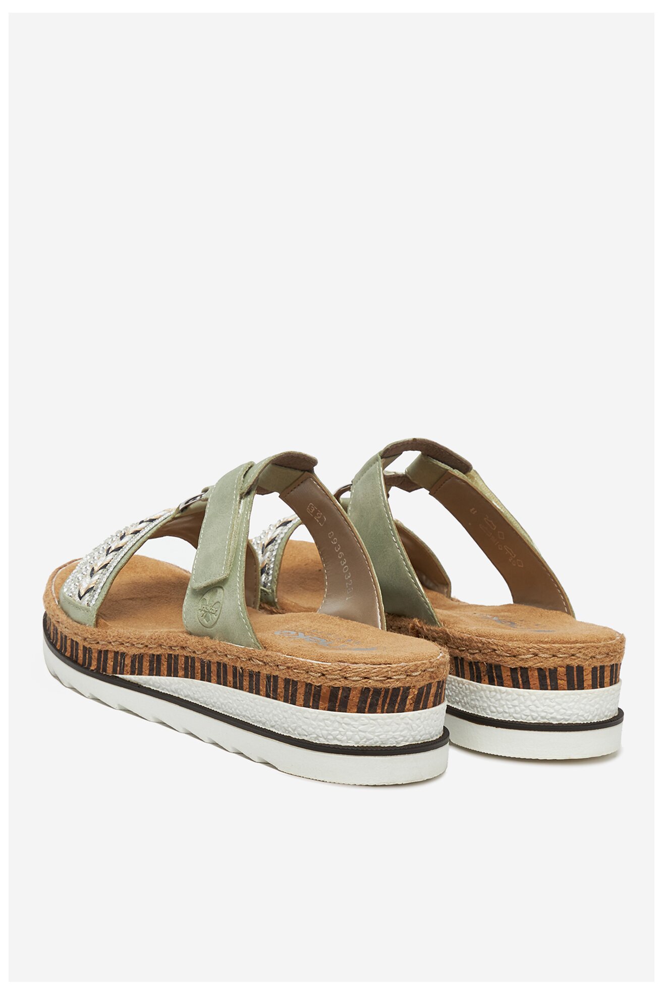 Șlapi Rieker V79M6-52 VERDE DESCHIS