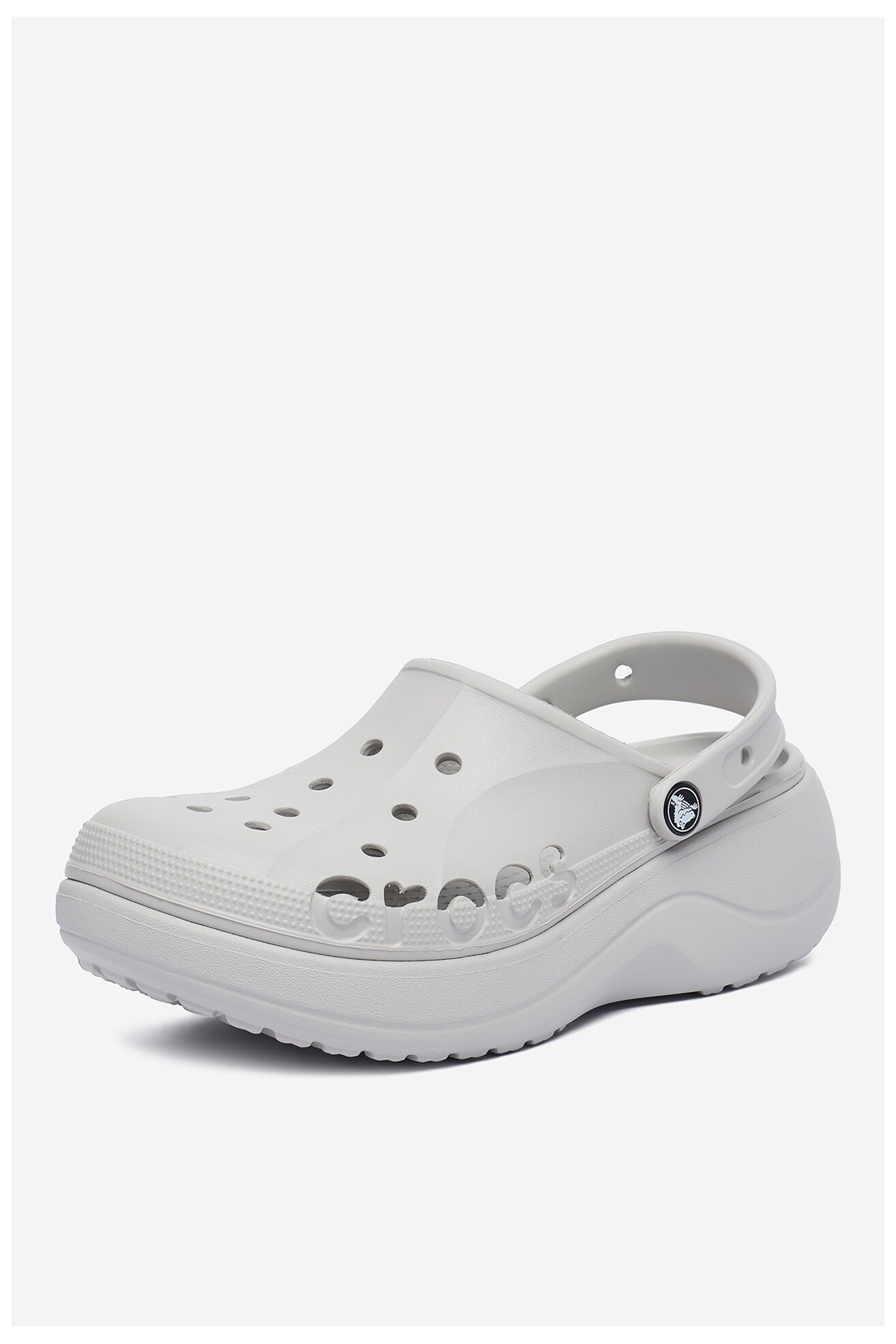 Klapki basenowe Crocs C-BAYA PLATFORM CLOG 208186-101 Szary