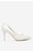 Pantofi cu toc DeeZee DZ002 ALB