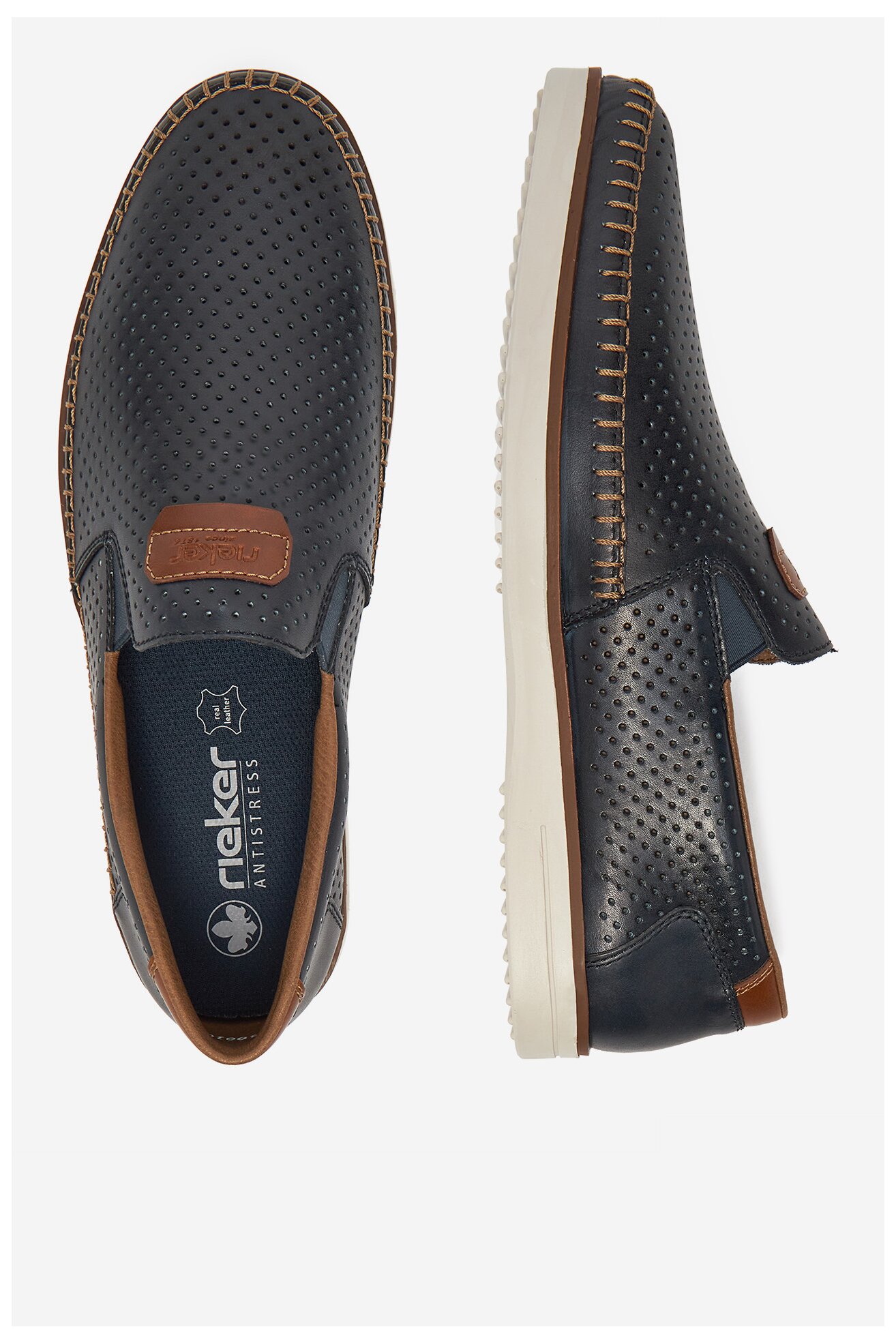 Polobotka Rieker B2356-14 TMAVĚ MODRÁ