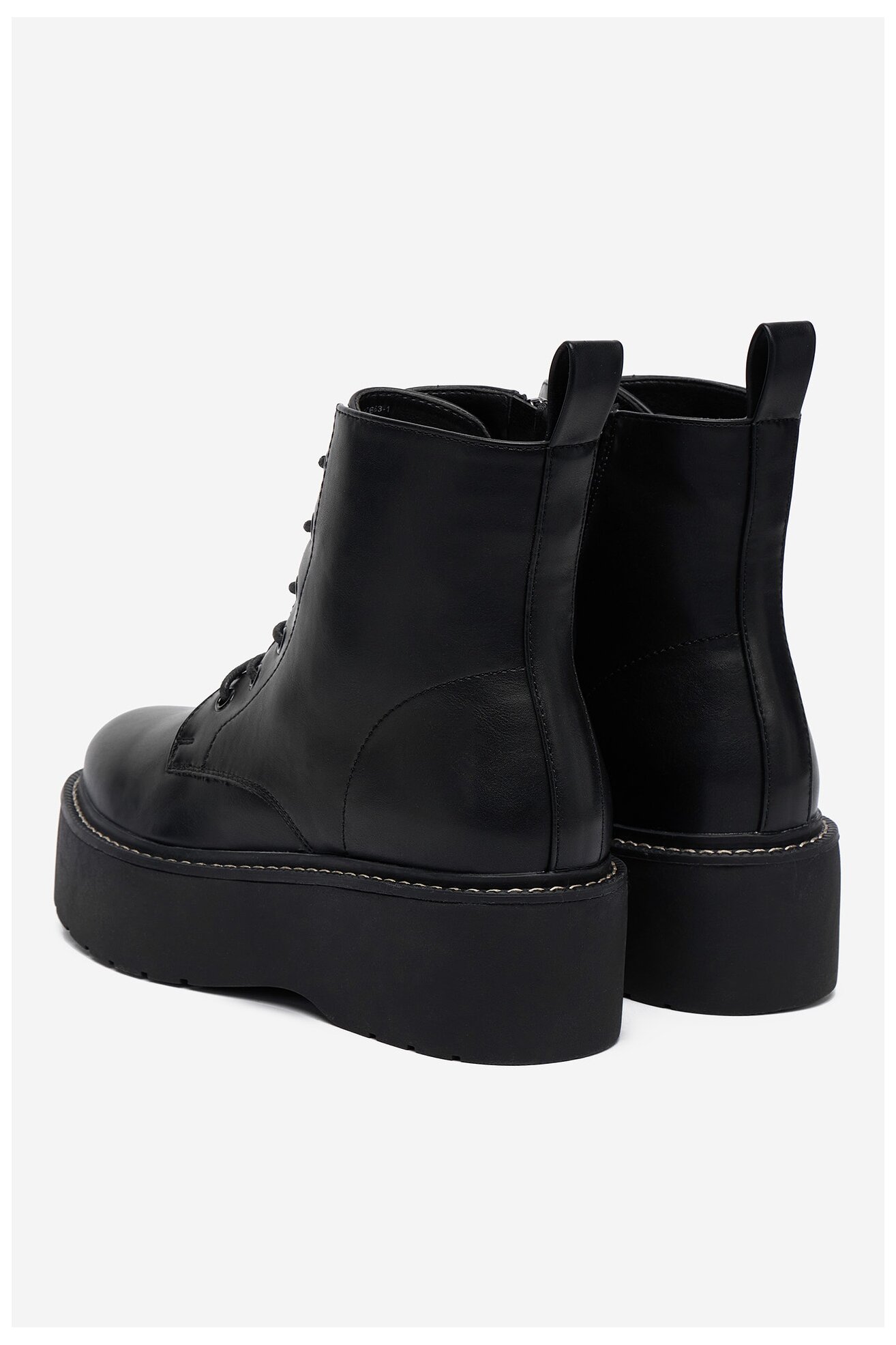 Trzewiki DeeZee 12663-1 -BLACK PU Czarny