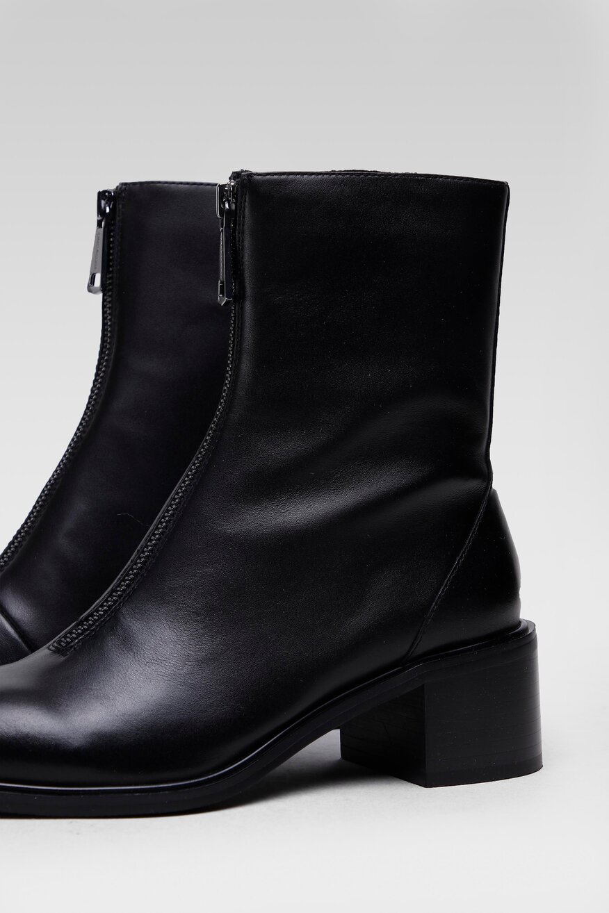 
                Gino Rossi - Skórzane botki czarne - 5903698960845