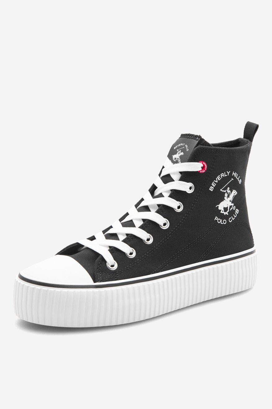 Pantofi pânză Beverly Hills Polo Club NEGRU - 5905588326472