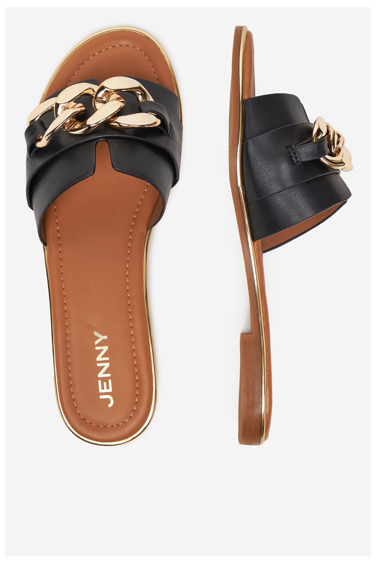 Klapki Jenny WFA2738-1 Czarny