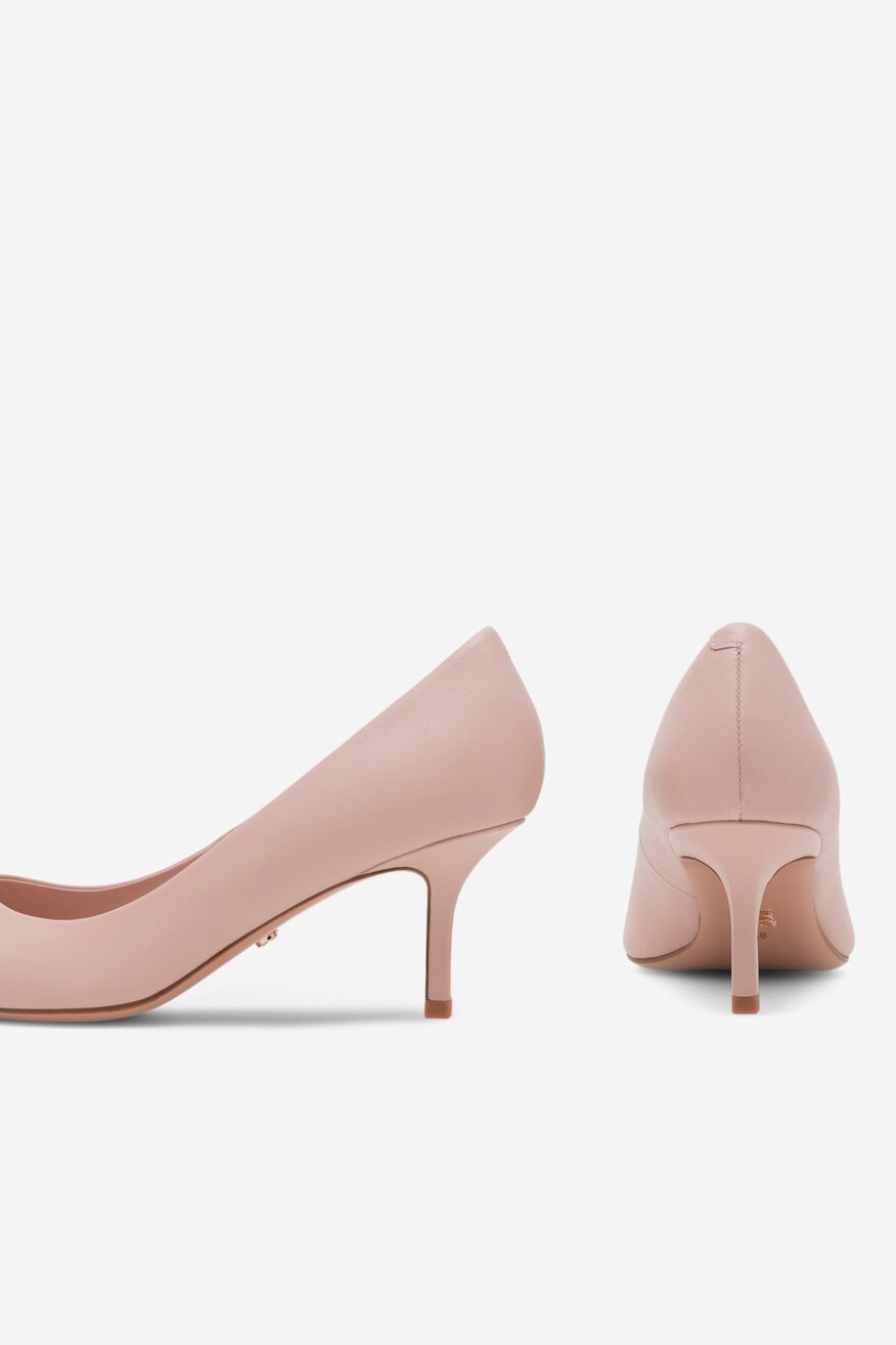 
                Gino Rossi - Czółenka skórzane na obcasie - 5905588491439