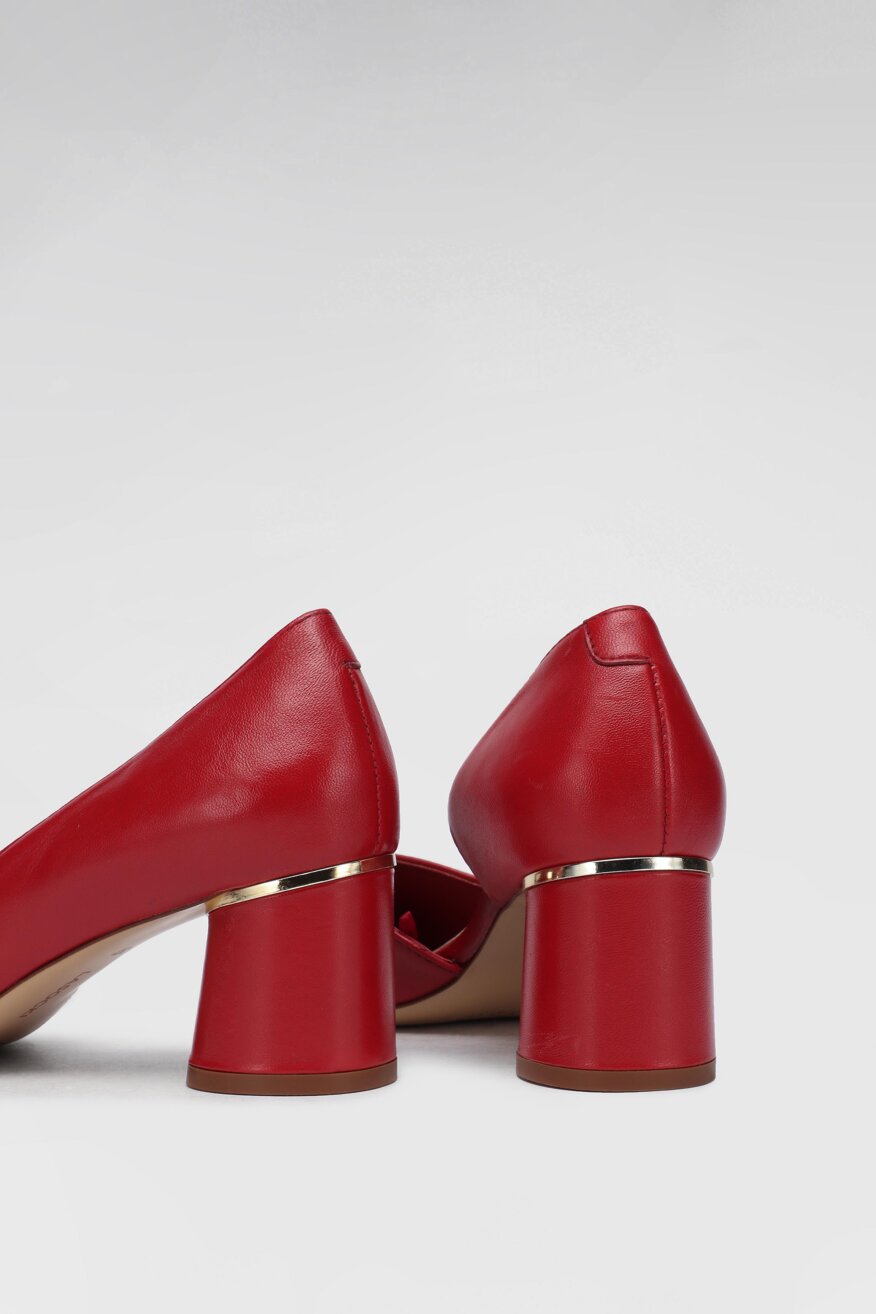 
                Lasocki - Skórzane czółenka na obcasie - 5903698423944