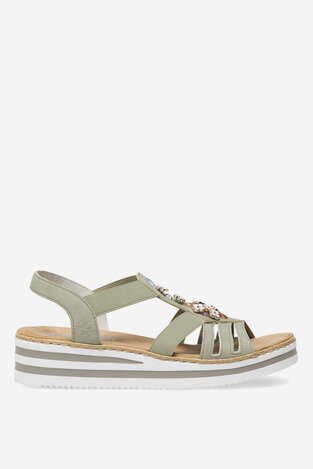 Сандалі Rieker V0245-52 ЗЕЛЕНИЙ