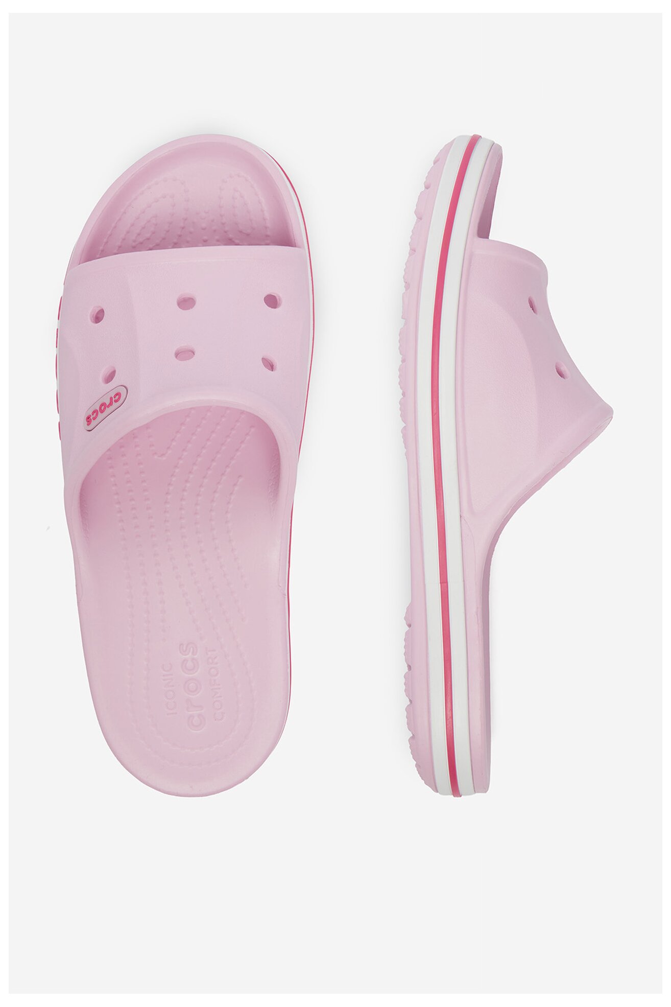 Klapki basenowe Crocs C-BAYABAND SLIDE 205392-6TG Różowy