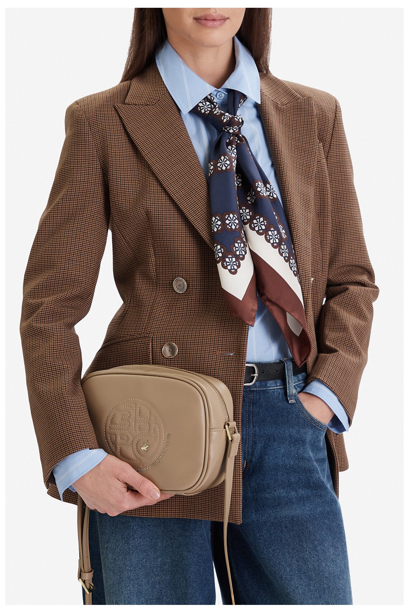 Torebka Beverly Hills Polo Club CEOWB-BHPC-L-002-09 Beżowy