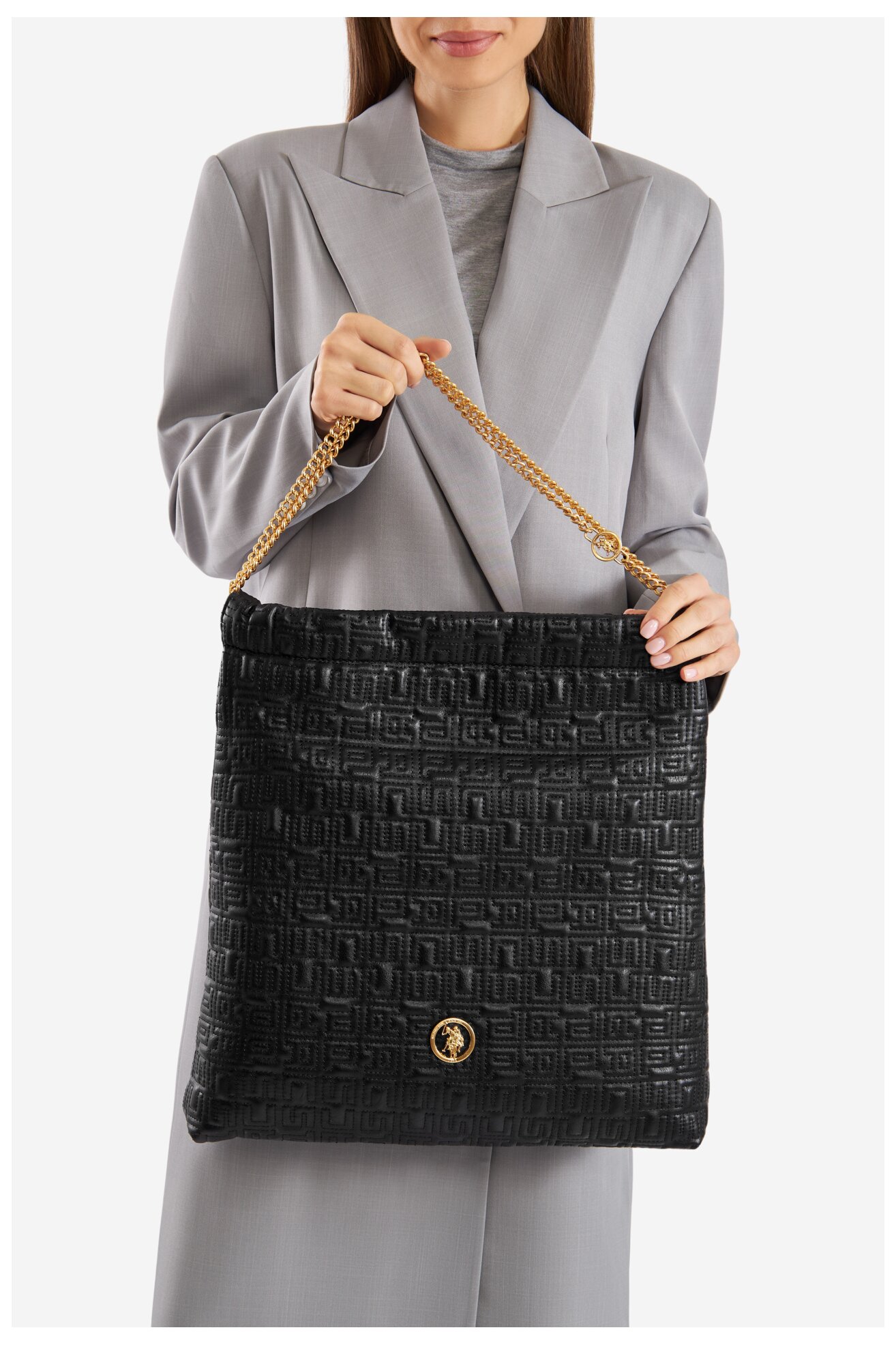 Дамска чанта U.S. POLO ASSN. BIUXT8405WVP ЧЕРЕН