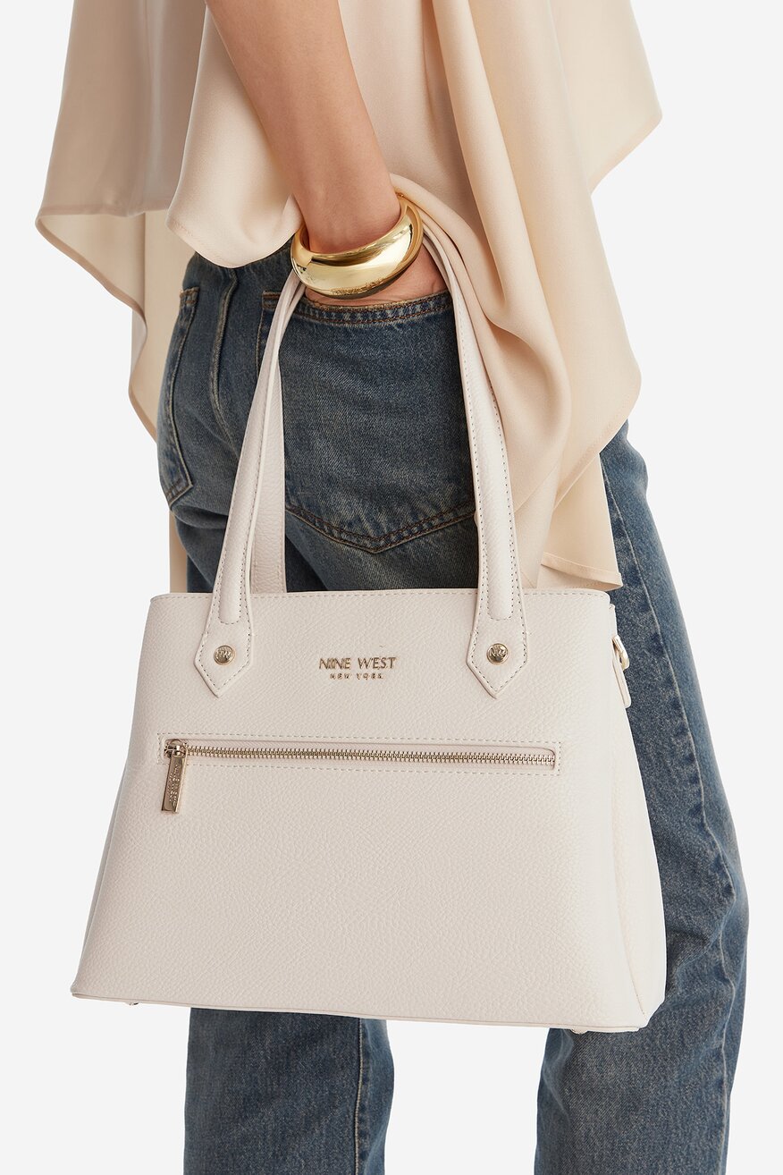 
                Дамска чанта NINE WEST СЛОНОВА КОСТ - 5906751631881