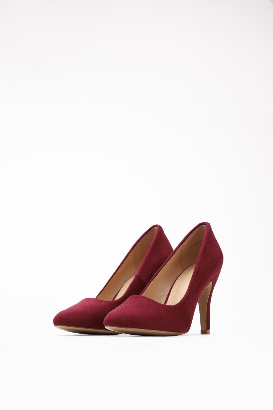 
                Jenny Fairy - Czółenka na obcasie bordowe - 5903698166582