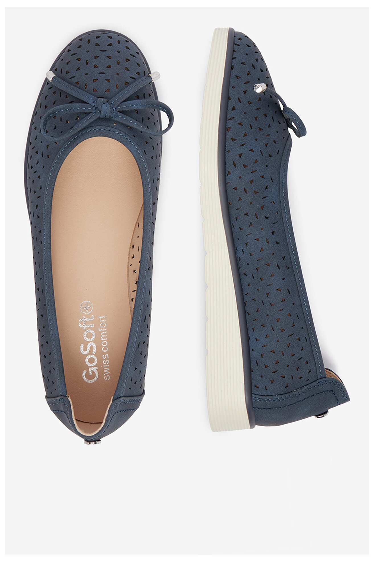 Baleriny Go Soft CEO-WYL3650-2 Granatowy