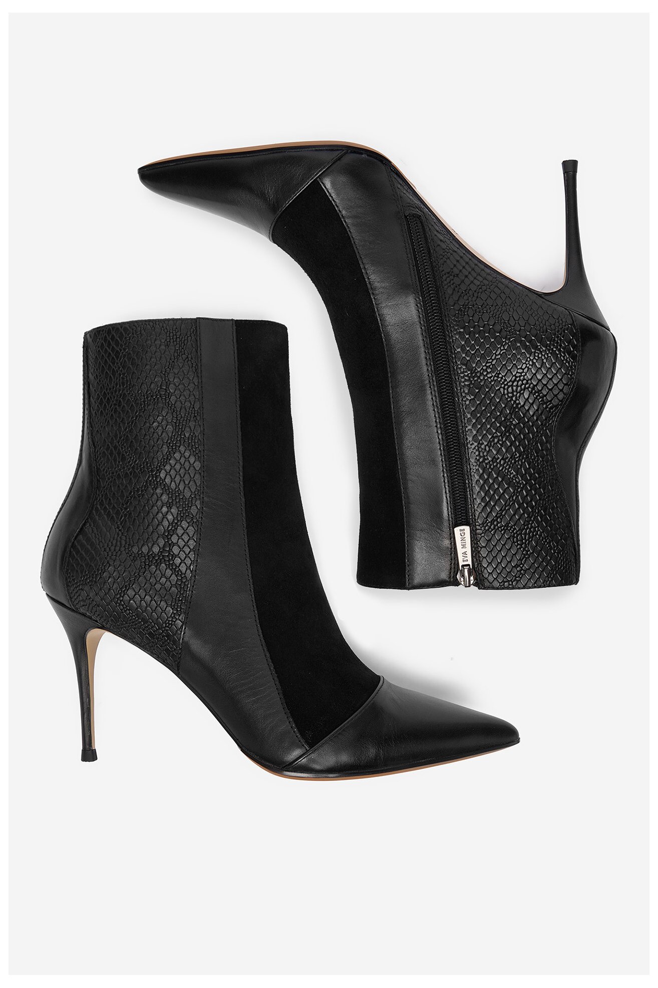 Ботильйони EVA MINGE EO-DELLA-GLC9036-5.5-888 ЧОРНИЙ