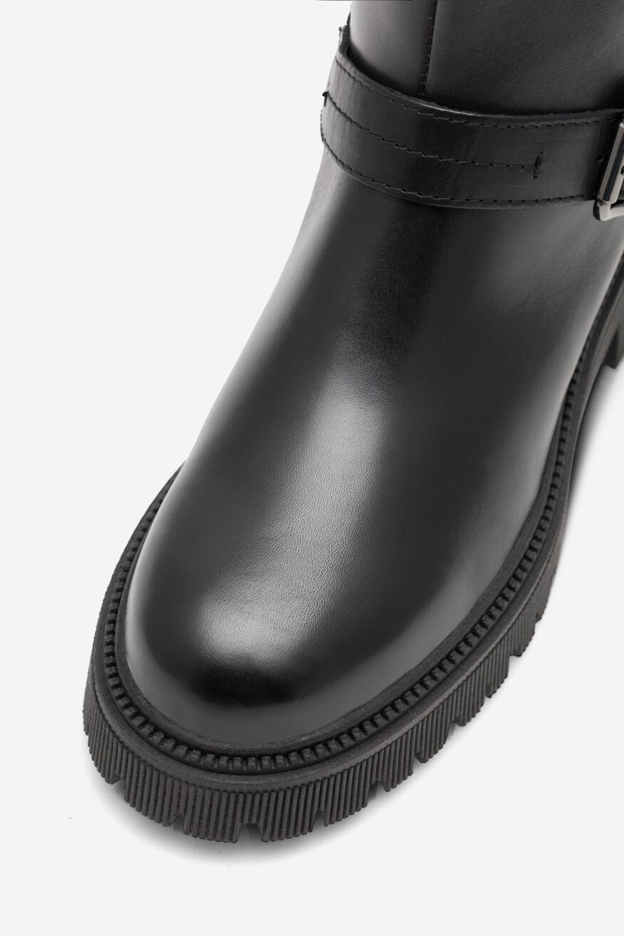 Lasocki - Skórzane botki - 5905588161127