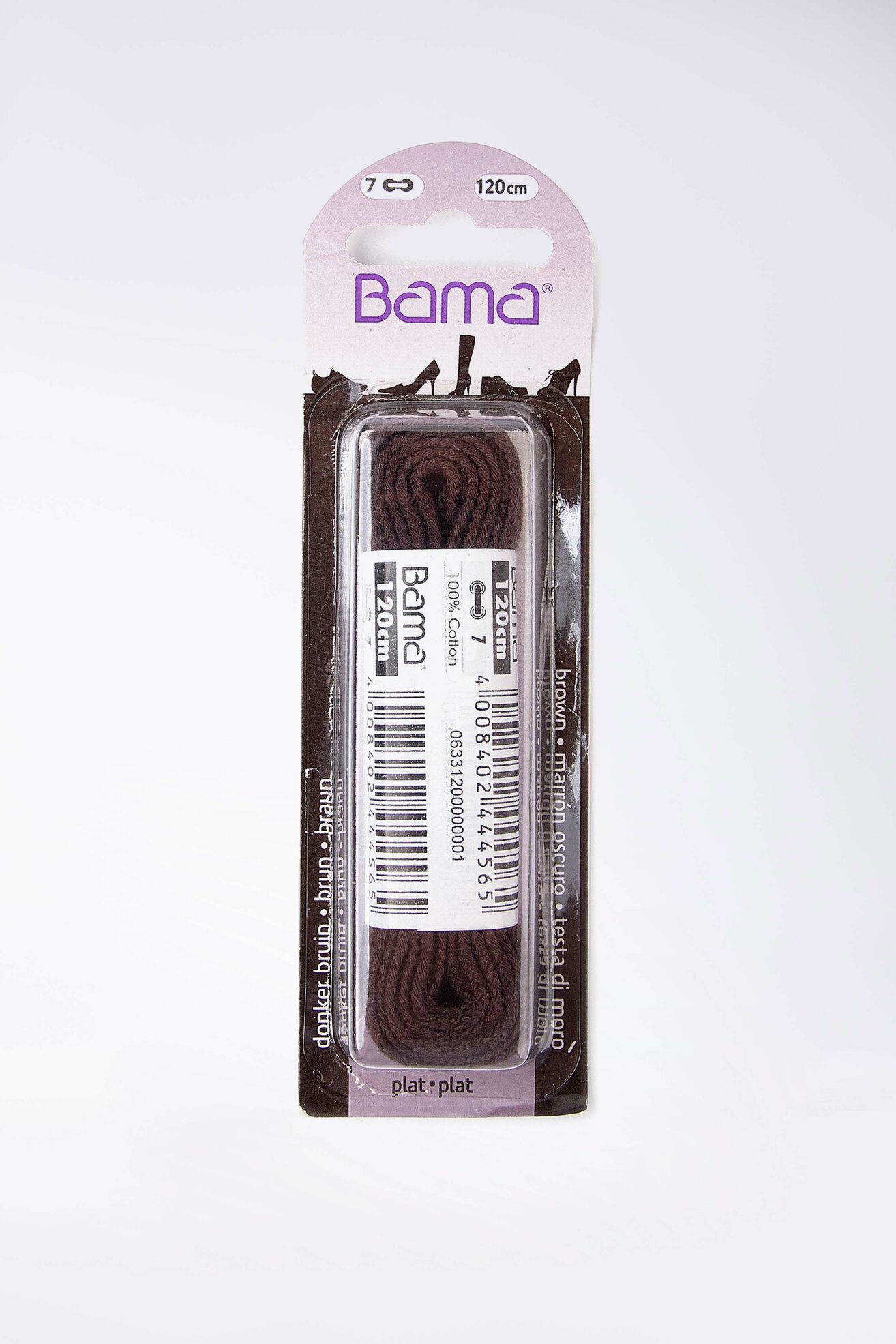 Sznurowadła BAMA 120-033/BRAZ Brązowy