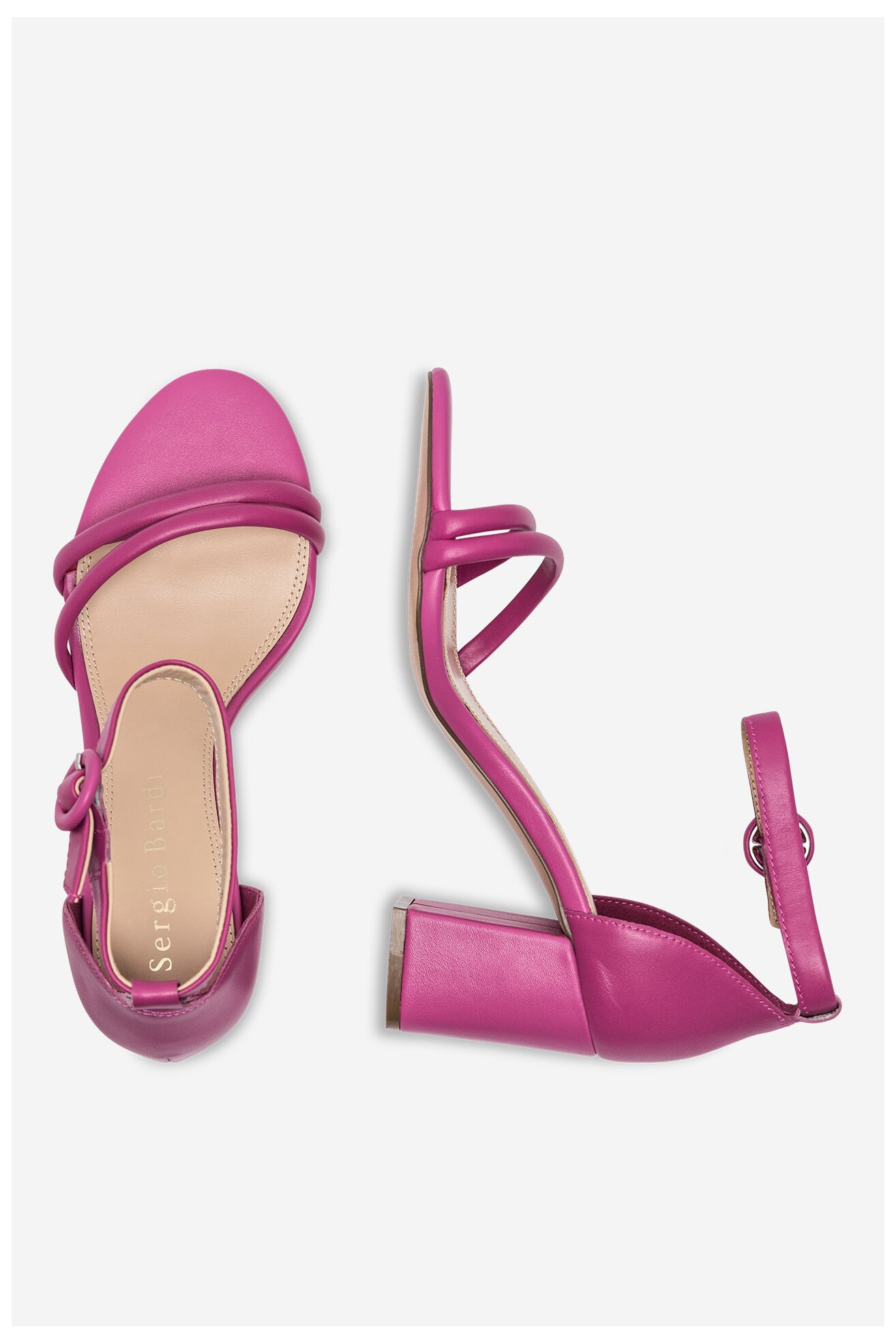 Sandały Sergio Bardi WYL3800-1Z-SB Różowy ciemny