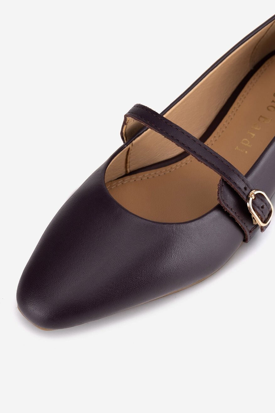 
                Sergio Bardi - Baleriny skórzane - 5905588845867