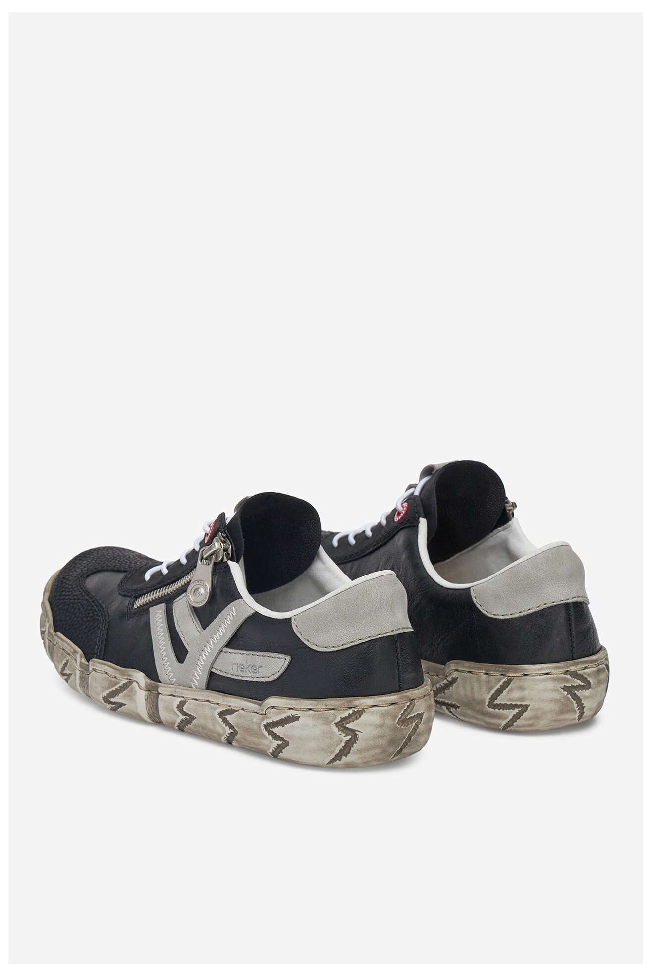 Félcipő Rieker L0363-00 FEKETE