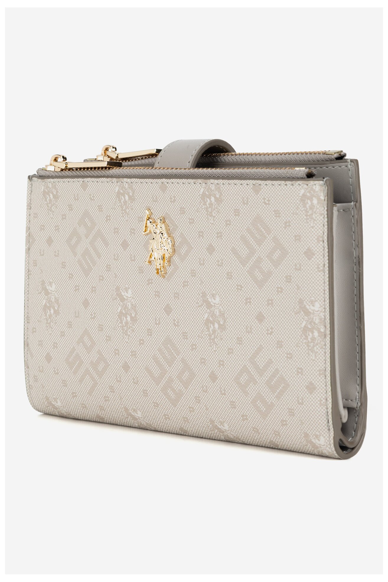 Portfel damski U.S. POLO ASSN. BIUXT6224WVP Beżowy