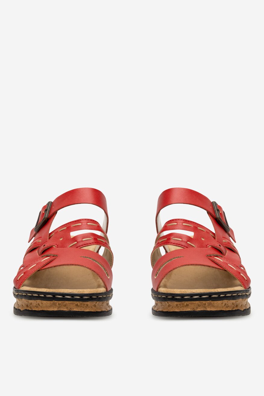 Rieker - Klapki na koturnie - 2230056229577