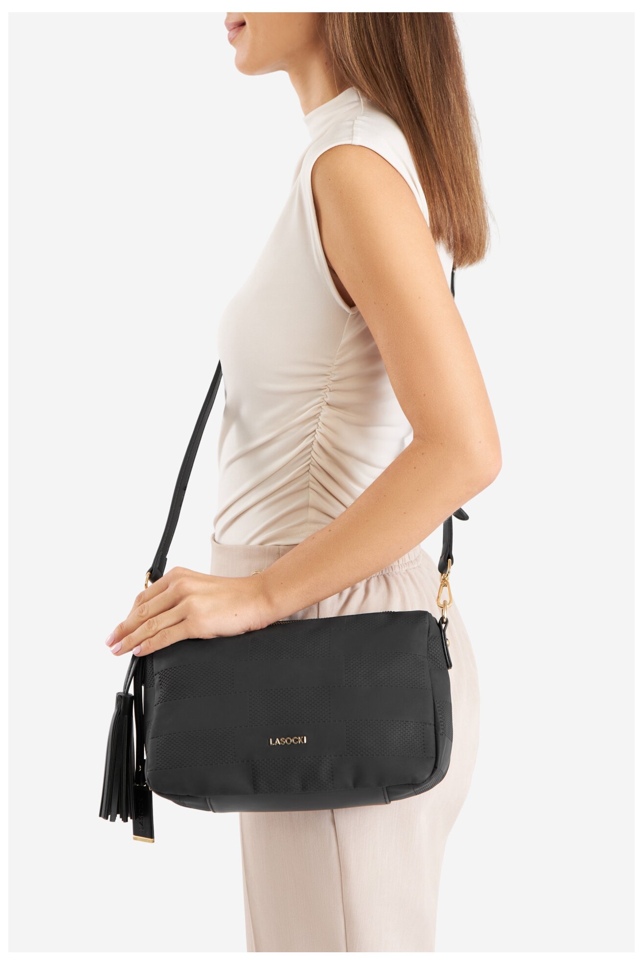 Дамска чанта Lasocki LSK-K-043-06 ЧЕРЕН