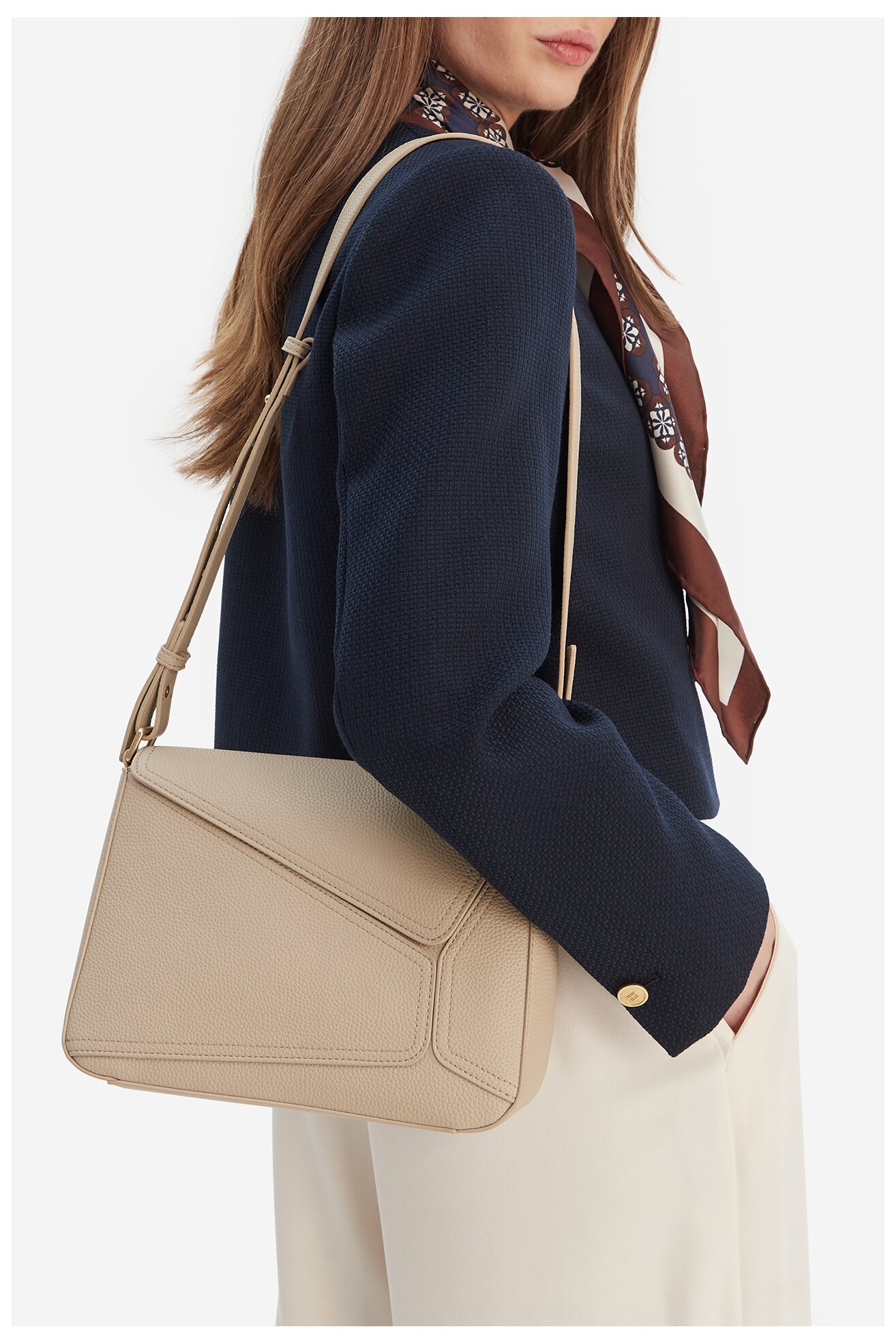 Сумка З Ремінцем Gino Rossi C-KY117 ІВОРИ