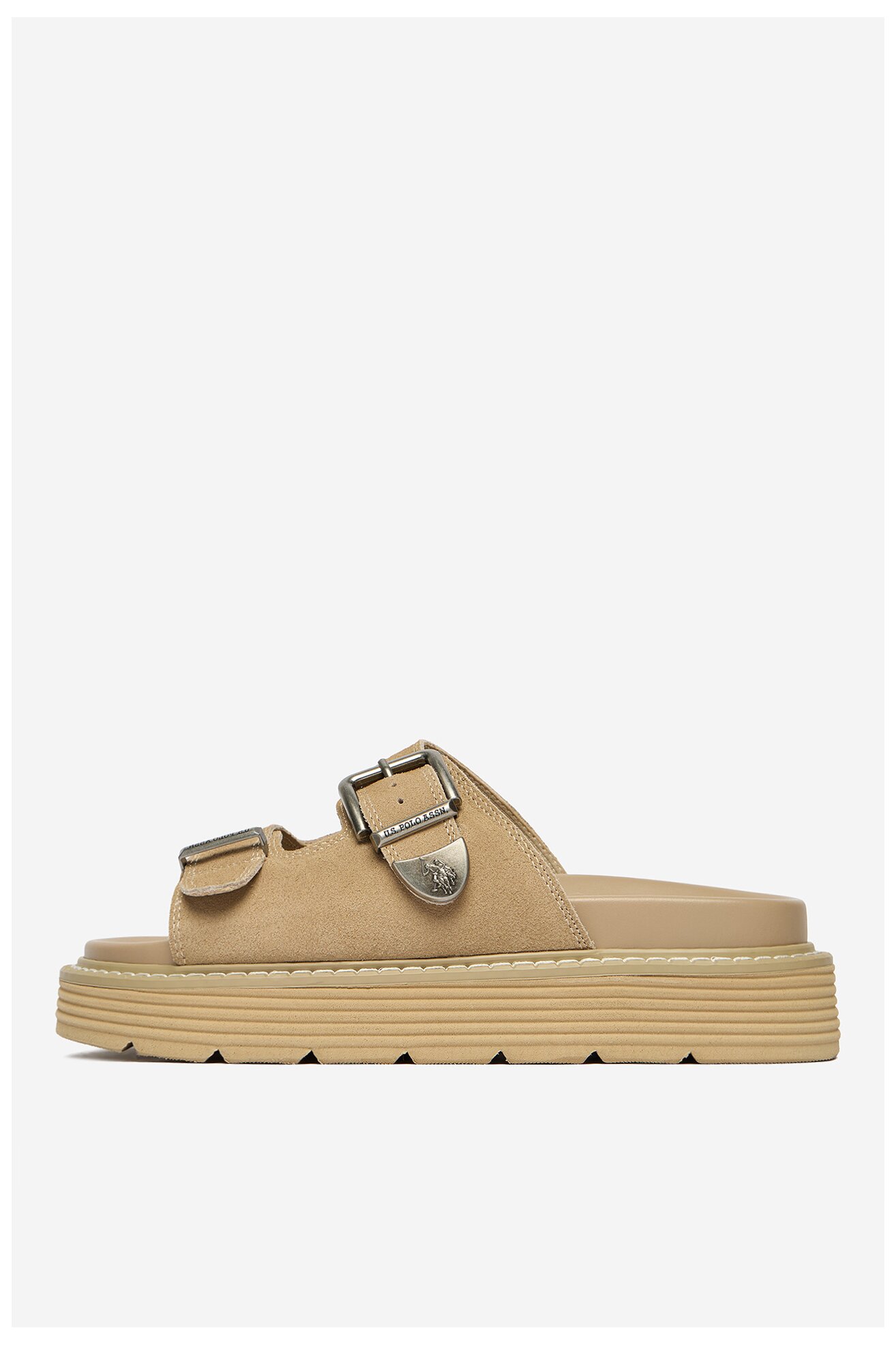 Klapki U.S. POLO ASSN. EO-TANIA001W/6S1 Beżowy