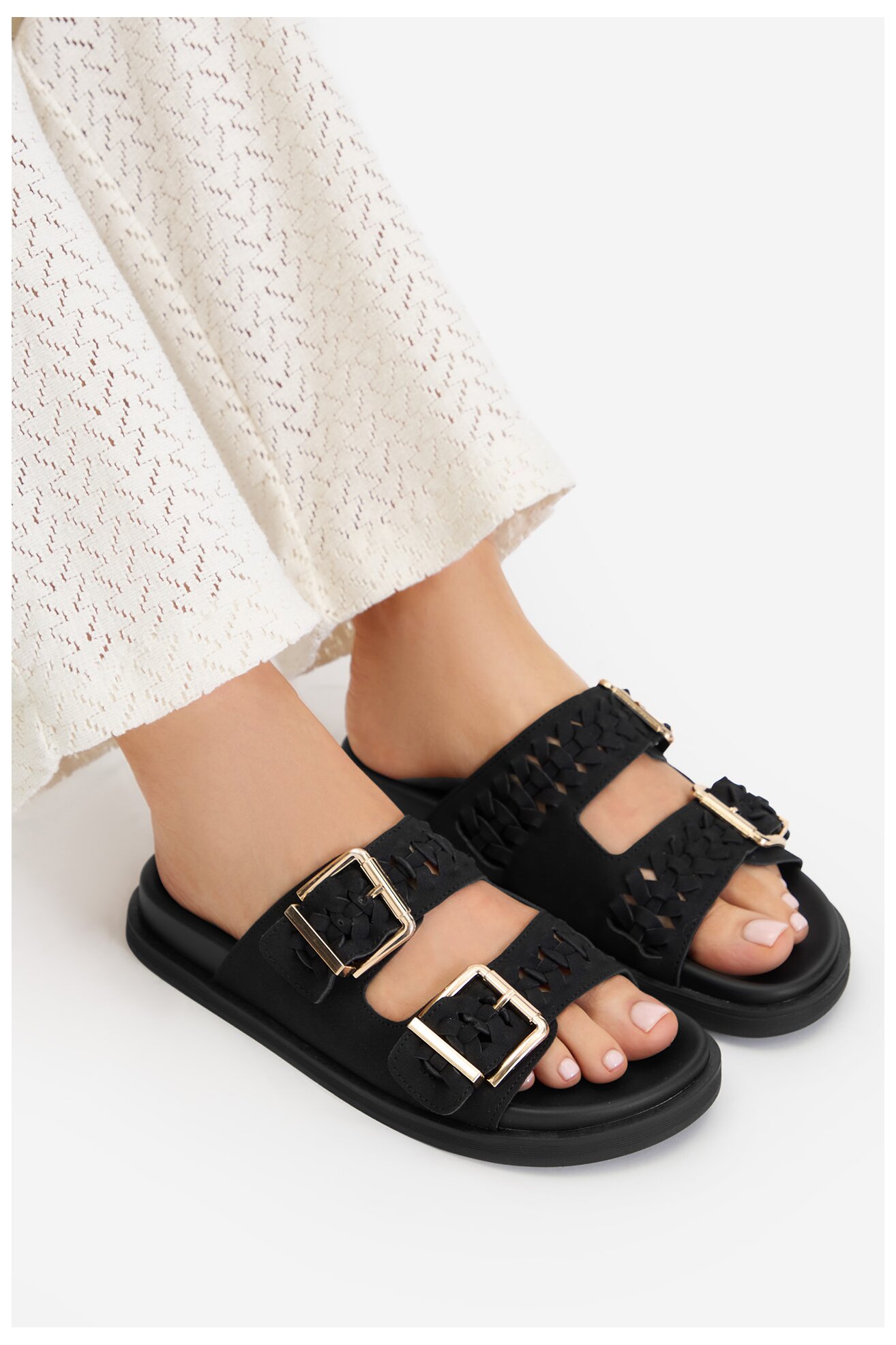 Klapki Jenny CEO-WS6562-02 Czarny