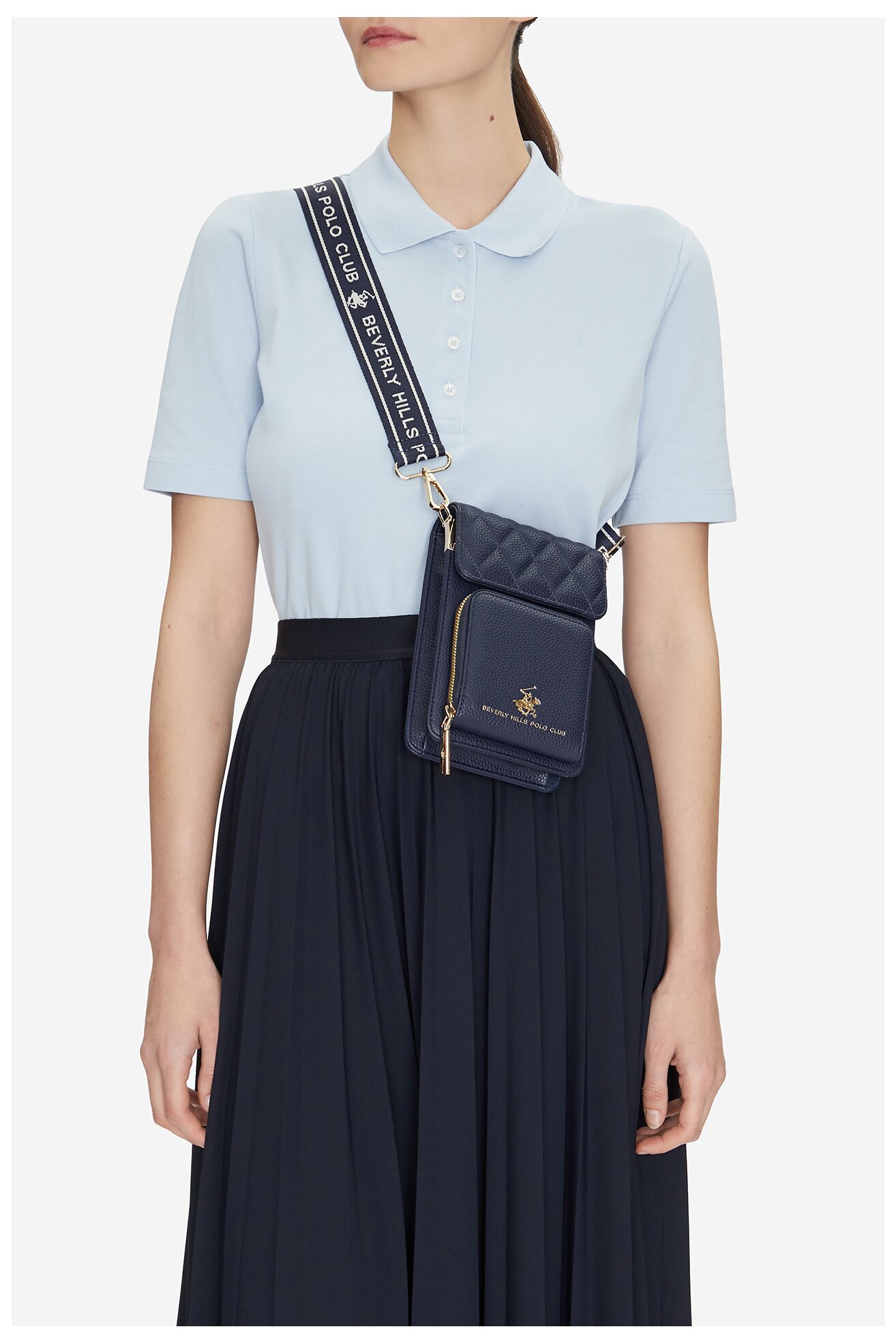 Kézitáska Beverly Hills Polo Club BHPC-L-007-07 SÖTÉTKÉK