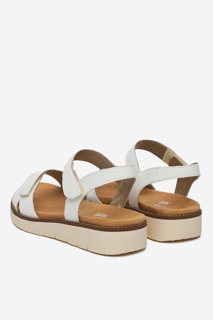 Remonte - Sandały skórzane na koturnie - 2230078403832