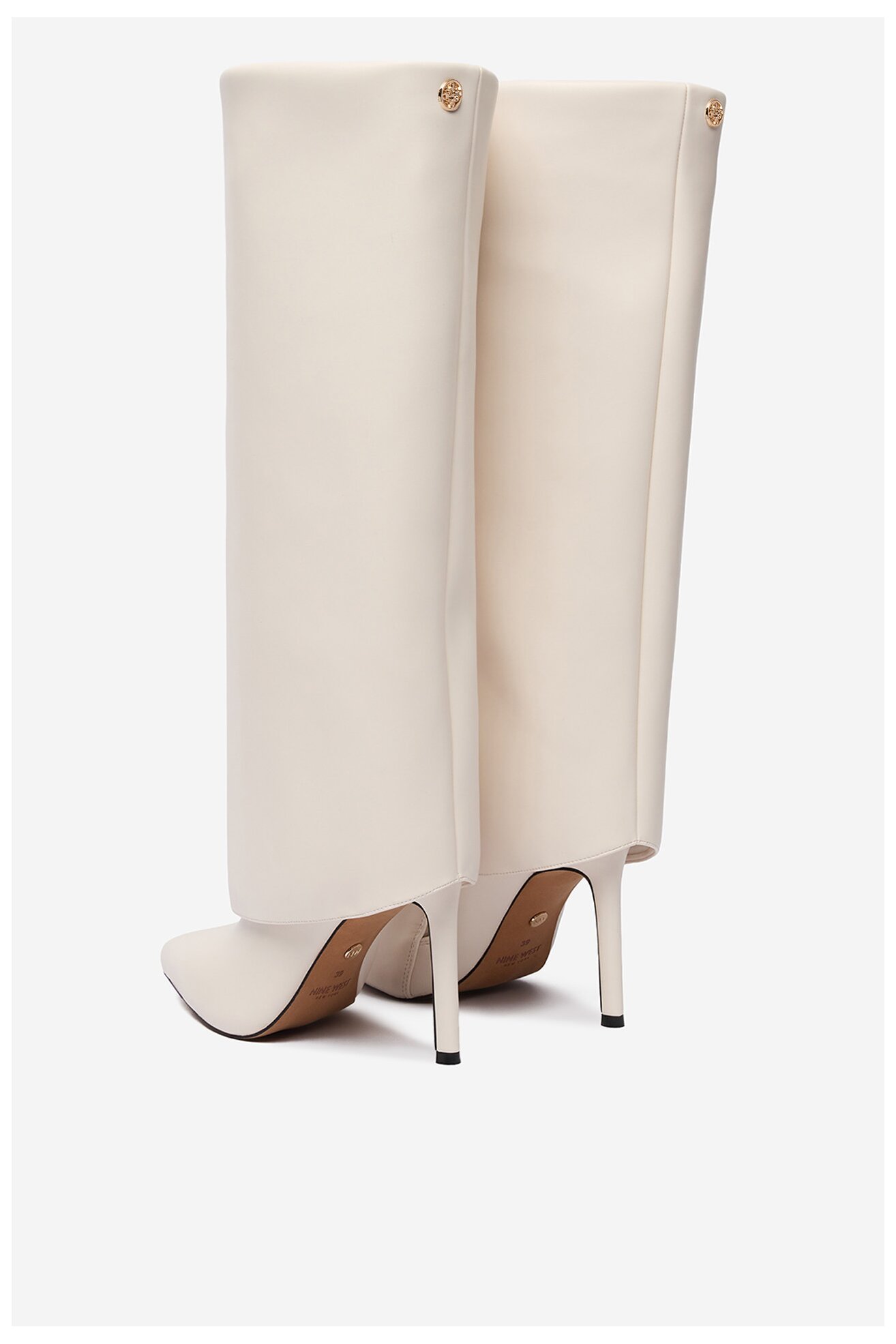 Kozaki NINE WEST CEO-SAIDA-01 Kremowy