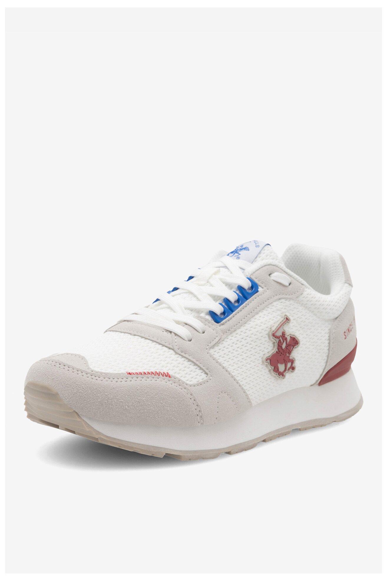 Sneakerși Beverly Hills Polo Club PATCH-01 ALB