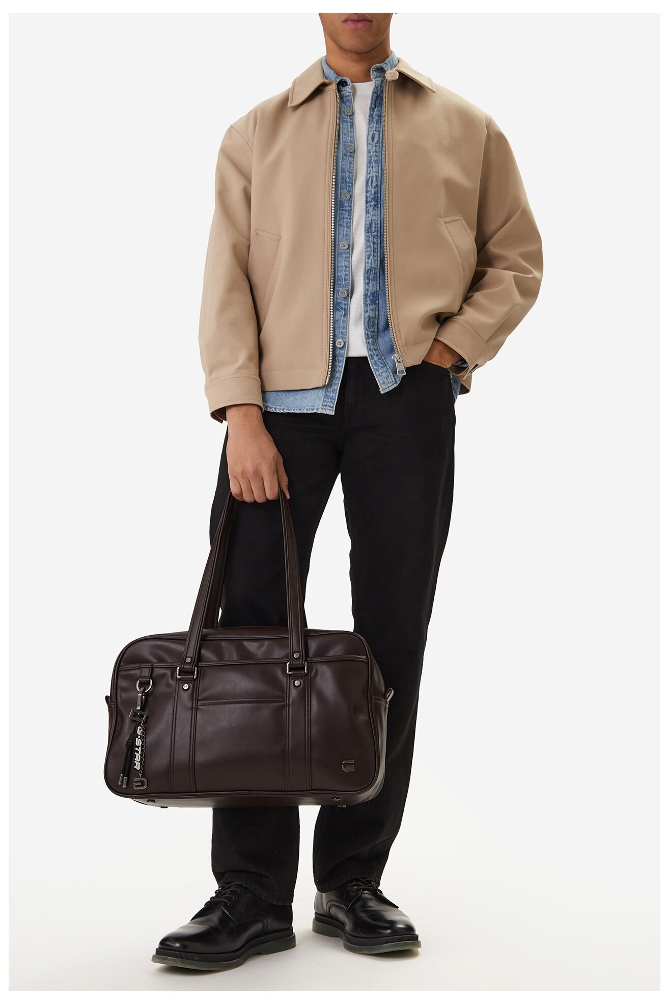 Сумка Чоловіча G-STAR RAW C-LA321-880-3 ТЕМНО-КОРИЧНЕВИЙ